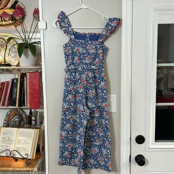 Polo Ralph Lauren Floral-printed cotton jumpsuit Size 8 - Picture 11 of 11